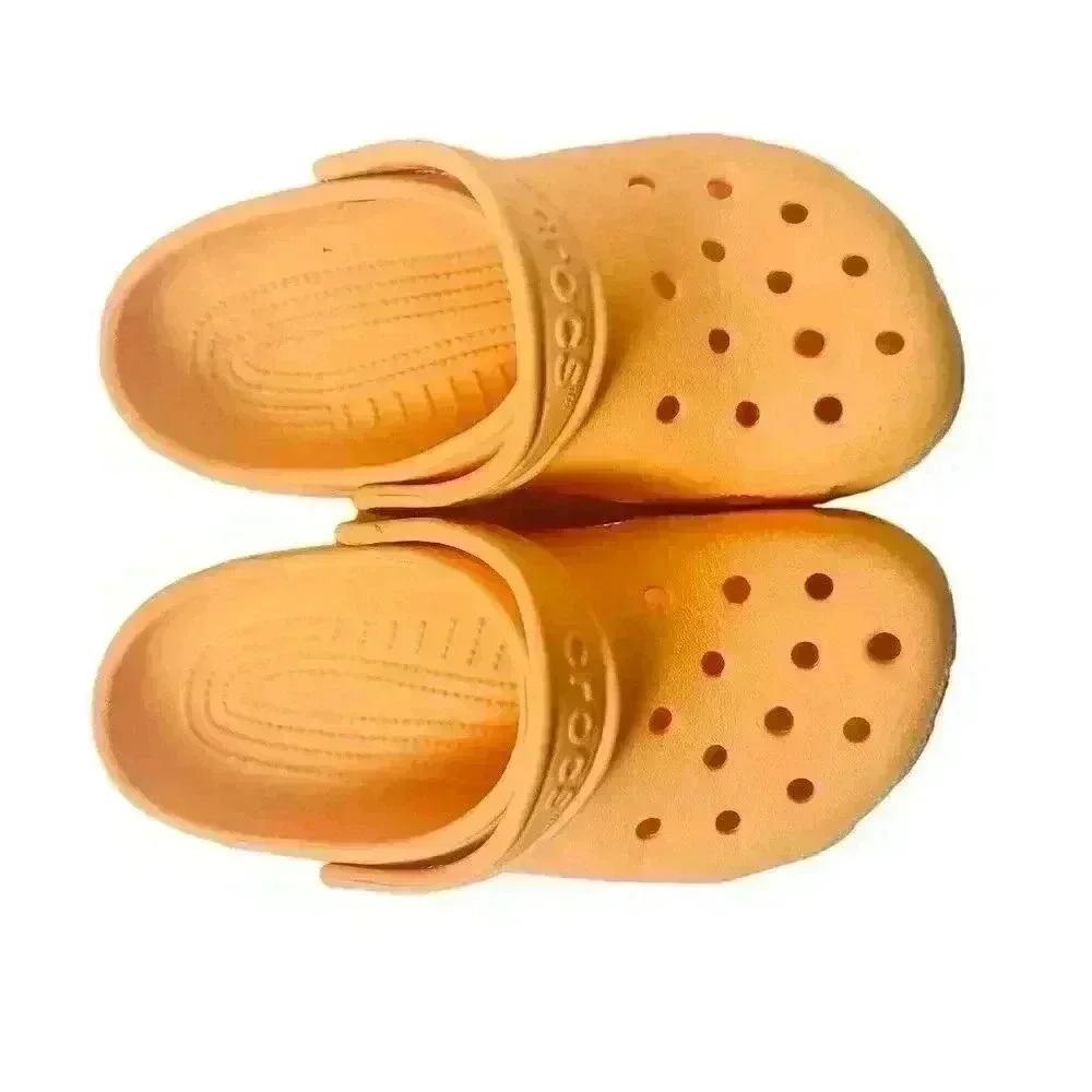 Crocs Classic Clog Unisex Orange Lightweight Casual Summer Shoes Jr 2